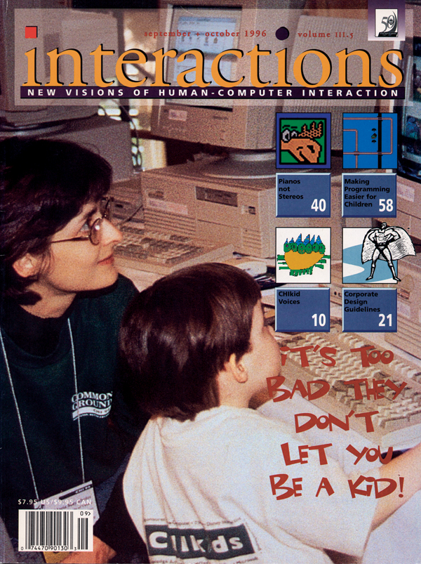 1996, no. 5: It's Too Bad They Don't Let You Be a  Kid