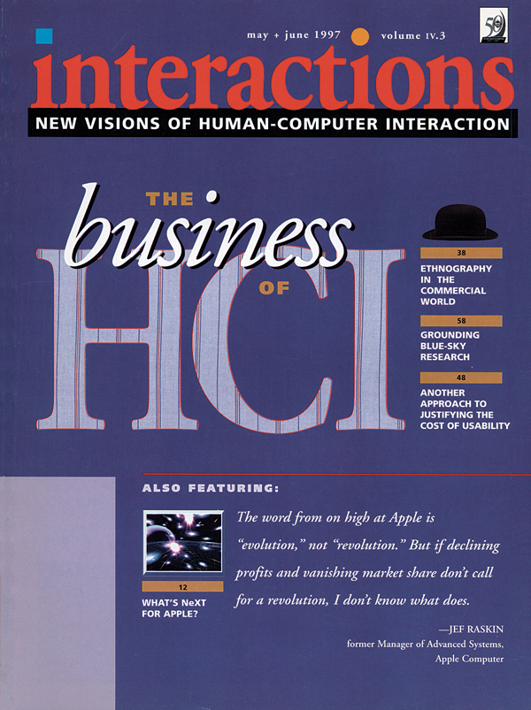 1997, no. 3: The Business of HCI