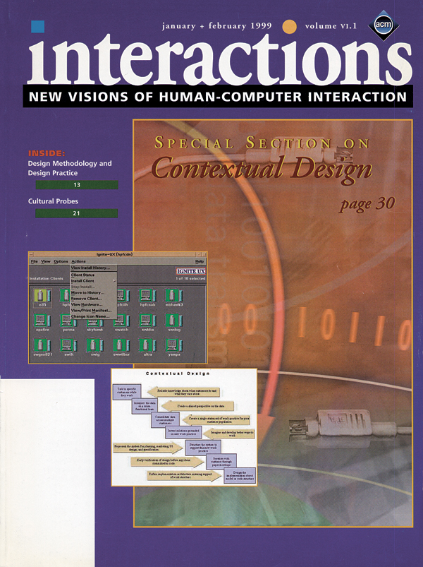 1999, no. 1: Contextual Design