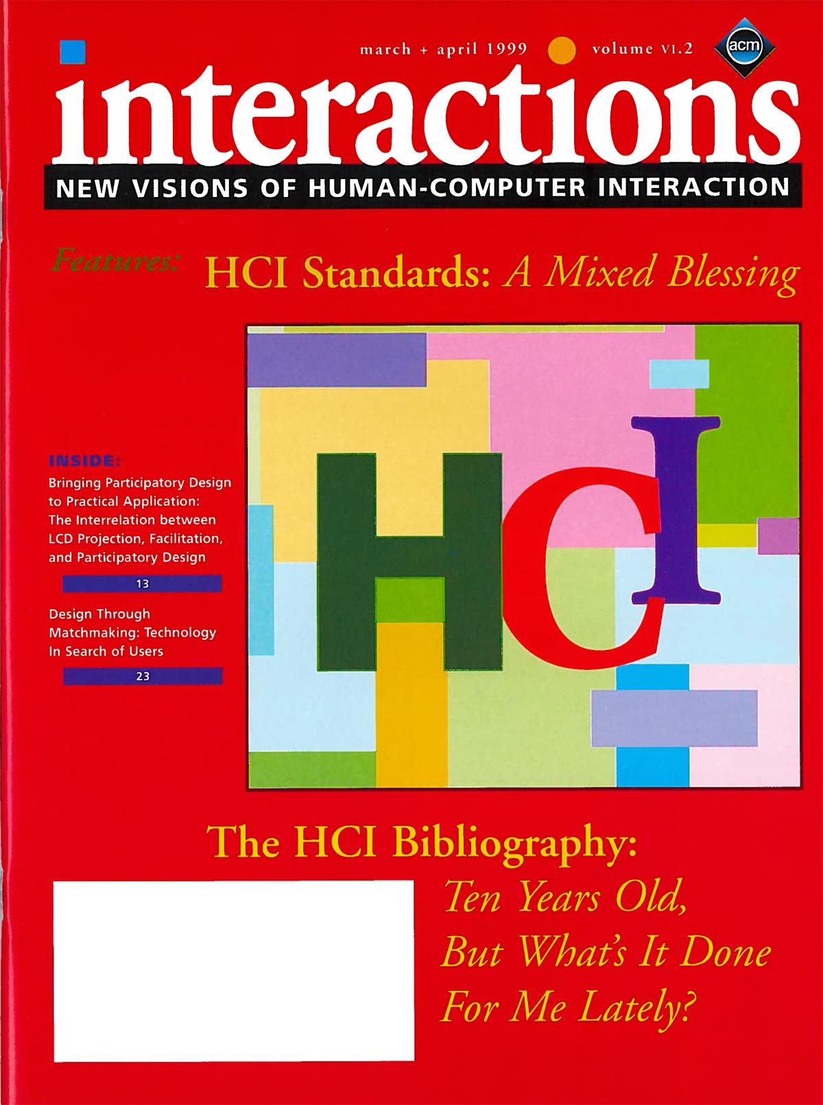 1999, no. 2: The HCI Bibliography