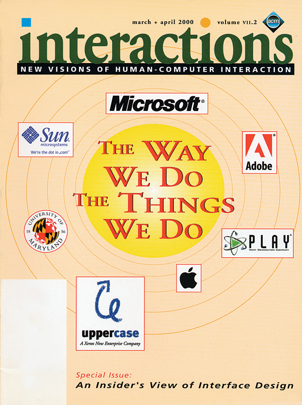 2000, no. 2: The Way We Do the Things We Do