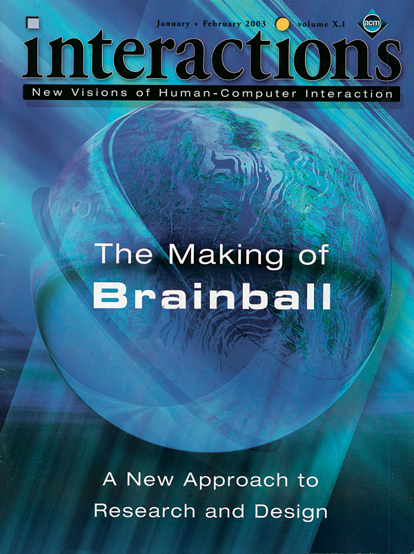 2003, no. 1: The Making of Brainball: A new Approach to Research and Design