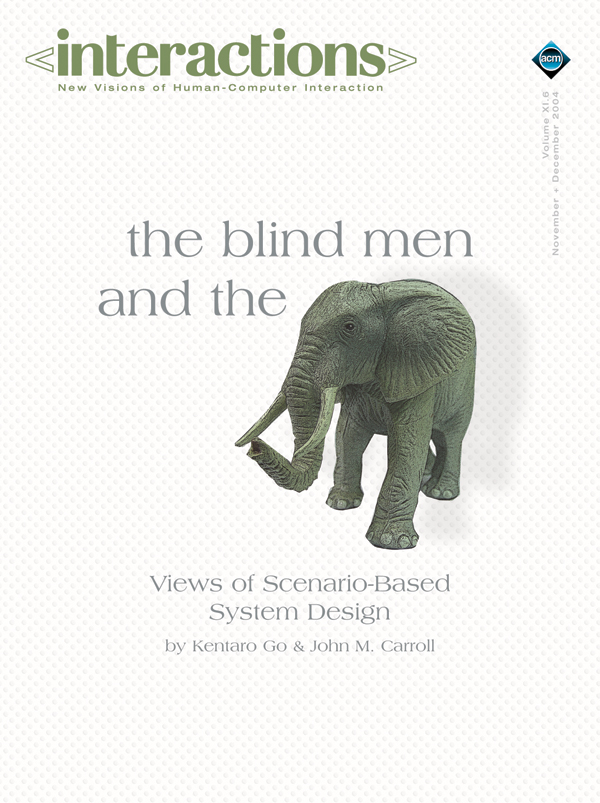 2004, no. 6: The Blind Man and the Elephant: Views of Scenario-Based System Design
