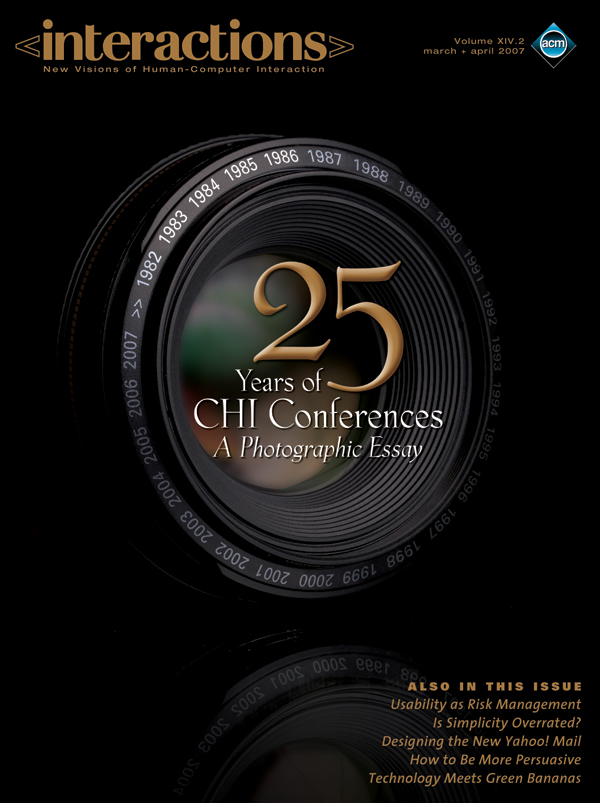 2007, no. 2: 25 Years of CHI Conferences