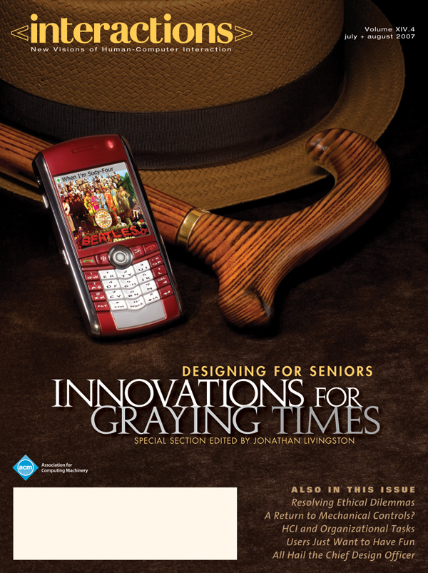 2007, no. 4: Onnovations for Graying Times