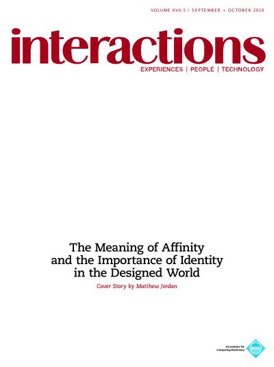 2010, no. 5: The Meaning of Affinity and the Importance of Identity in the Designed World
