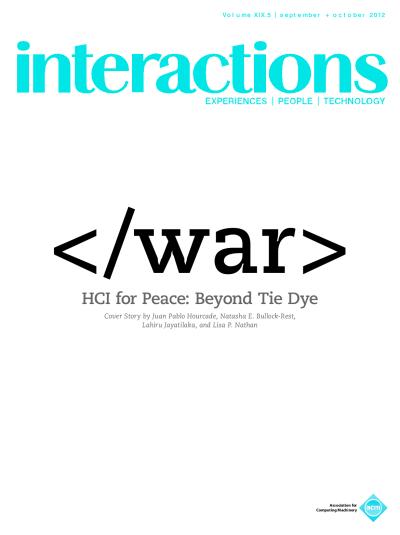 2012, no. 5: HCI for Peace: Beyond Tie Dye