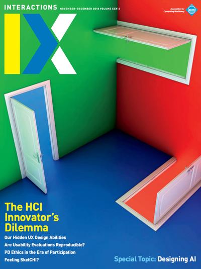 2018, no. 6: The HCI Innovator's Dilema, Designing AI