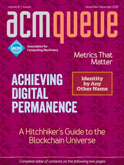 2018, no. 6: Digital Performance, Metrics, Blockchain, Identity