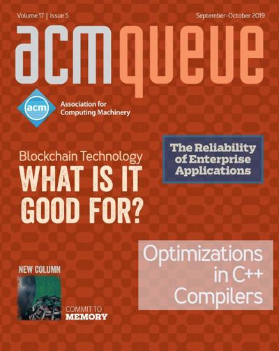 2019, no. 5: Blockchain Technology, C++ Compilers, The Reliability of Enterprise Applications