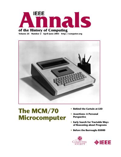 2003, no. 2: The MCM/70 Microcomputer