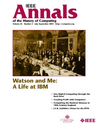 2003, no. 3: Watson and Me: A Life at IBM