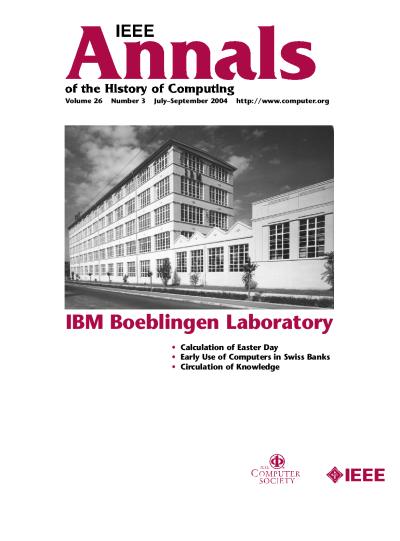 2004, no. 3: IBM Boeblingen Laboratory