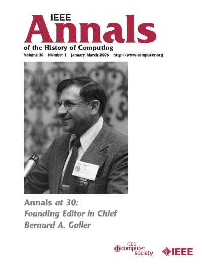 2008, no. 1: Annals at 30: Founding Editor in Chief Bernard A. Guller