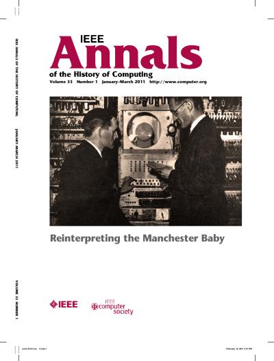 2011, no. 1: Reinterpreting the Manchester Baby