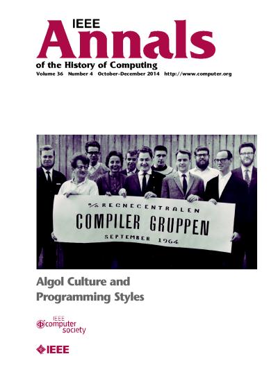 2014, no. 4: Algol Culture and Programming Styles