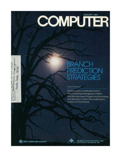 1984, no. 1: Branch Prediction Strategies