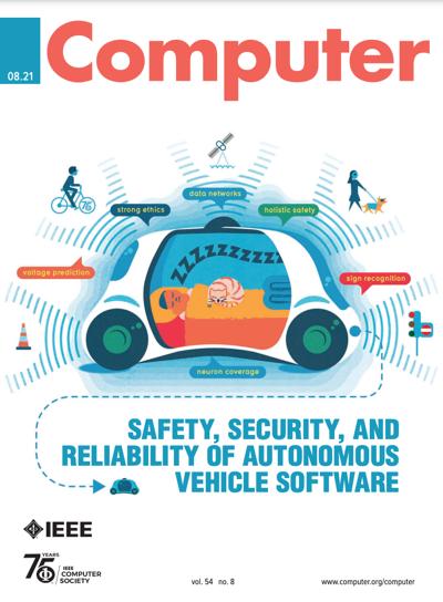 2021, no. 8: Safety, Security, and Reliability of Autonomous Vehicle Software
