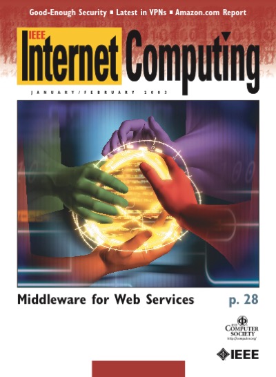 2003, no. 1: middleware for web services 2003, no. 1: middleware for web services