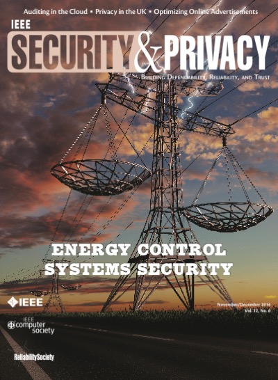 2014, no. 6: Energy Control Systems Security