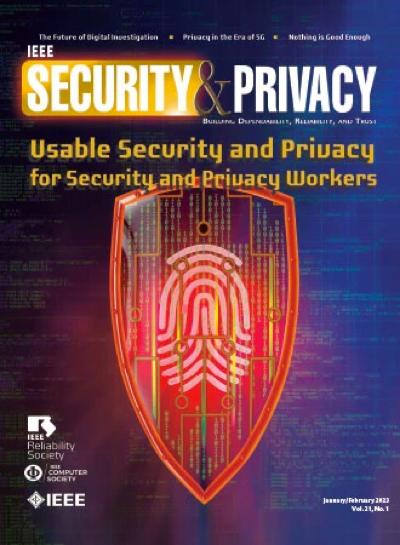 2023, no. 1: Usable Security and Privacy for Security and Privacy Workers