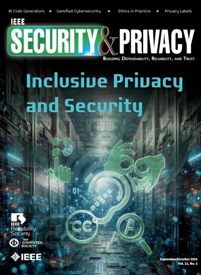2024, no. 5: Inclusive Privacy and Security