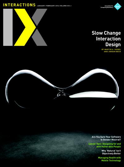 2014, no. 1: Slow Change Interaction Design