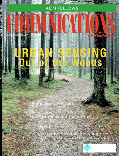 2008, no. 3: Urban Sensing Out of the Woods