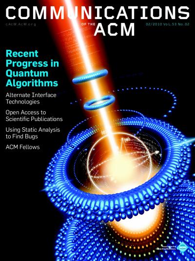 2010, no. 2: Recent Progress in Quantum Algorithms