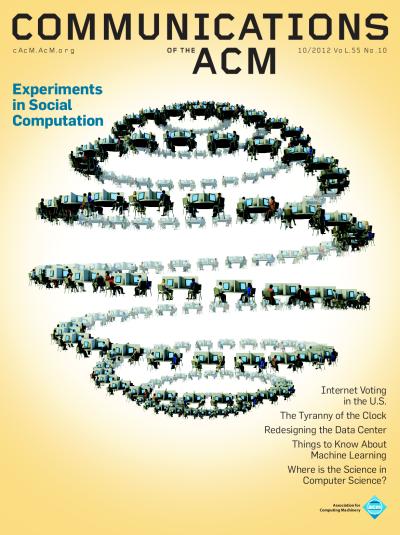 2012, no. 10: Experiments in Social Computation