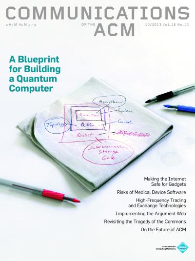 2013, no. 10: A Blueprint for Building Quantum Computer