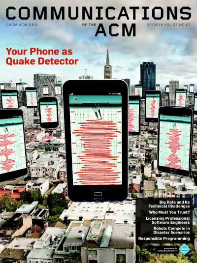 2014, no. 7: Your Phone as a Quake Detector