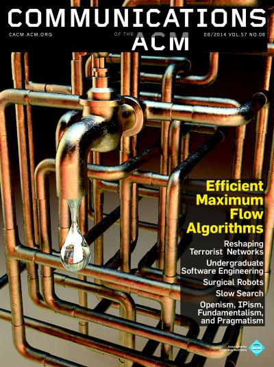 2014, no. 8: Efficient Maximum Flow Algorithms