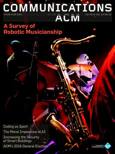 2016, no. 5: A Survey of Robotic Musicianship