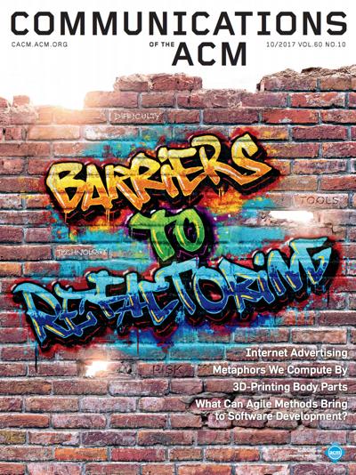 2017, no. 10: Barriers to Refactoring