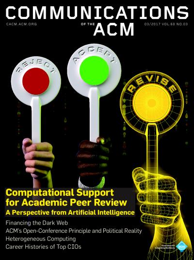 2017, no. 3: Computational Support for Academic Peer Review: A Perspective from Artificial Review