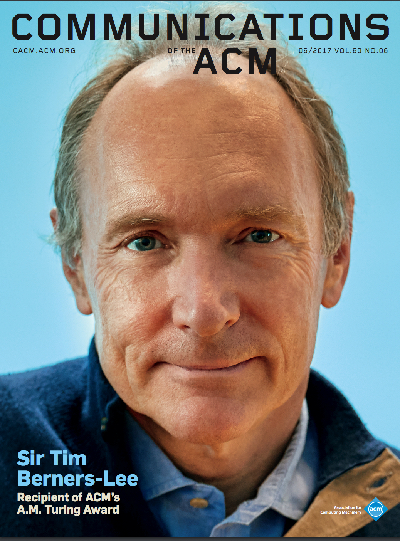 2017, no. 6: Sir Tim Bernes-Lee: Recipient of ACM's A.M. Turing Award