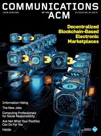 2018, no. 1: Decentralized Blockchain-Based Electronic Marketplaces