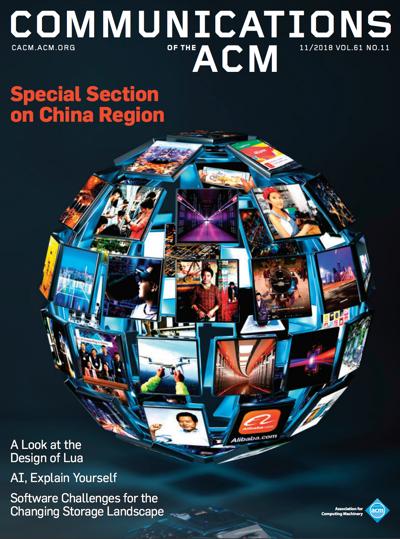 2018, no. 11: Special Section on China Region