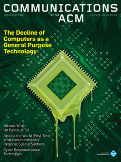 2021, no. 3: The Decline of Computers as a General Purpose Technology