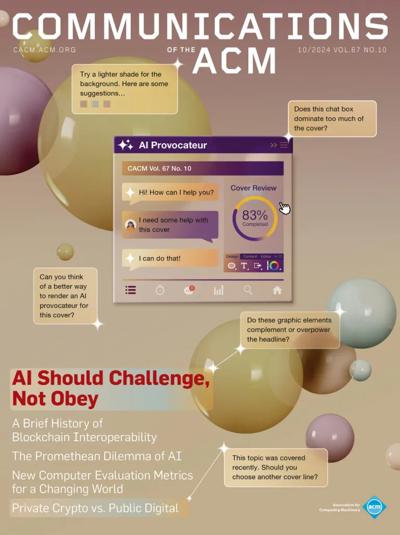 2024, no. 10: AI Should Challenge, Not Obey