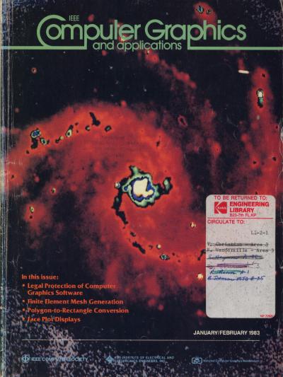 1983, no. 1: Legal Protection of Computer Graphics Software, Finite Element Mesh Generation, Polygon-to-PRectangle Conversion, Face Plot Displays