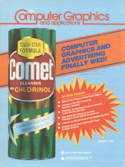 1985, no. 1: Computer Graphics and Advestising Finally Wed!