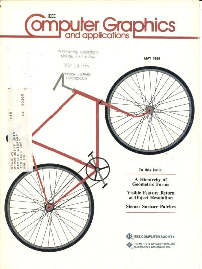 1985, no. 5: A Hierarchy of Geometric Forms, Visible Feature Return at Object Resolution, Steiner Surface Patches