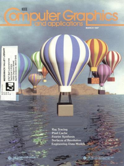 1987, no. 3: Ray Tracing, Pixel Cache, Fourier Synthesis, Surfaces and Revolution