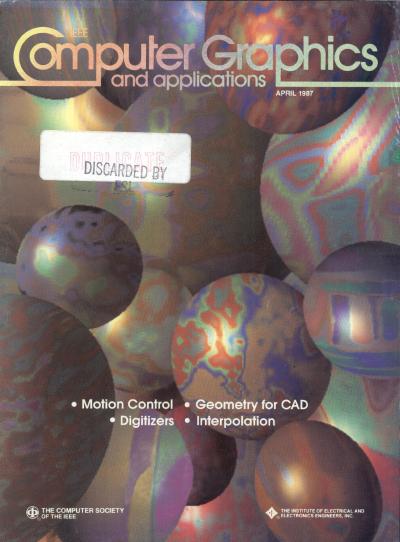 1987, no. 4: Motion Control, Geometry for CAD, Digitizers, Interpolation