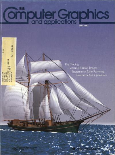 1987, no. 5: Ray Tracing, Rotating Bitmap Images, Incremental Line Rastering, Geometric Set operation