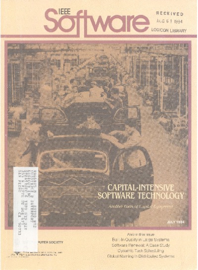 1984, no. 3: capital-intensive software technology: another form of capital equipment 1984, no. 3: capital-intensive software technology: another form of capital equipment