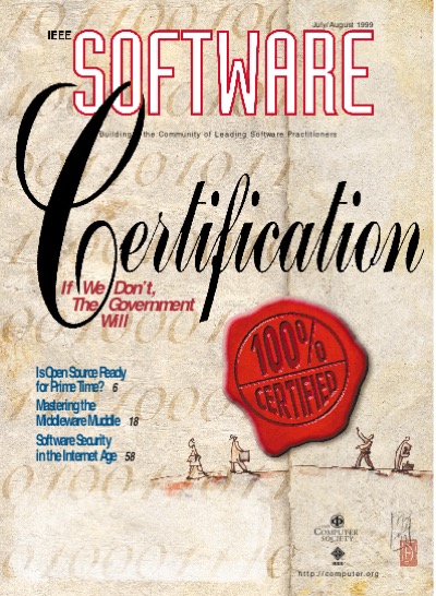 1999, no. 4: certification: if we don't the government will 1999, no. 4: certification: if we don't the government will