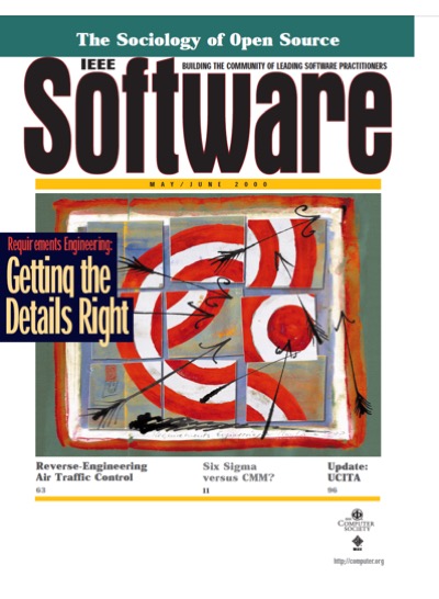 2000, no. 3: requirements engineering: getting the details right 2000, no. 3: requirements engineering: getting the details right